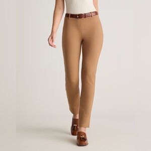 Quince Ultra-Stretch Ponte Straight Leg
Pants in Roasted Pecan w/ 32” inseam